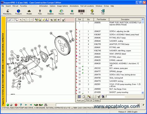 case parts catalog online